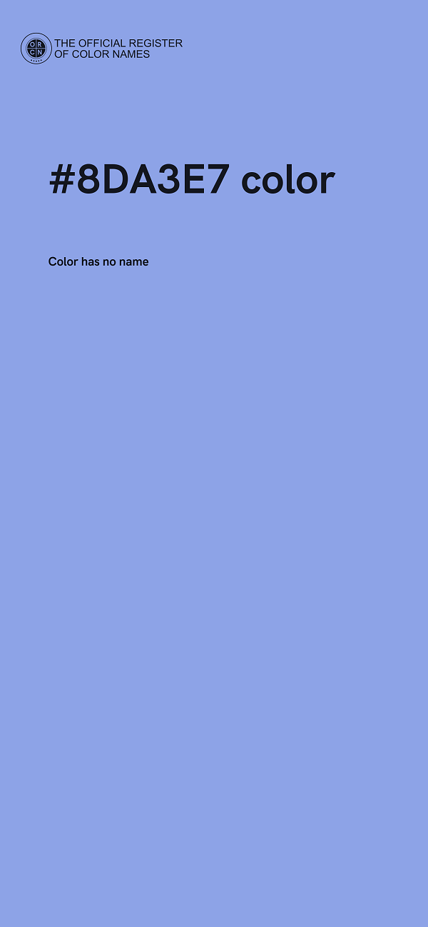 #8DA3E7 color image