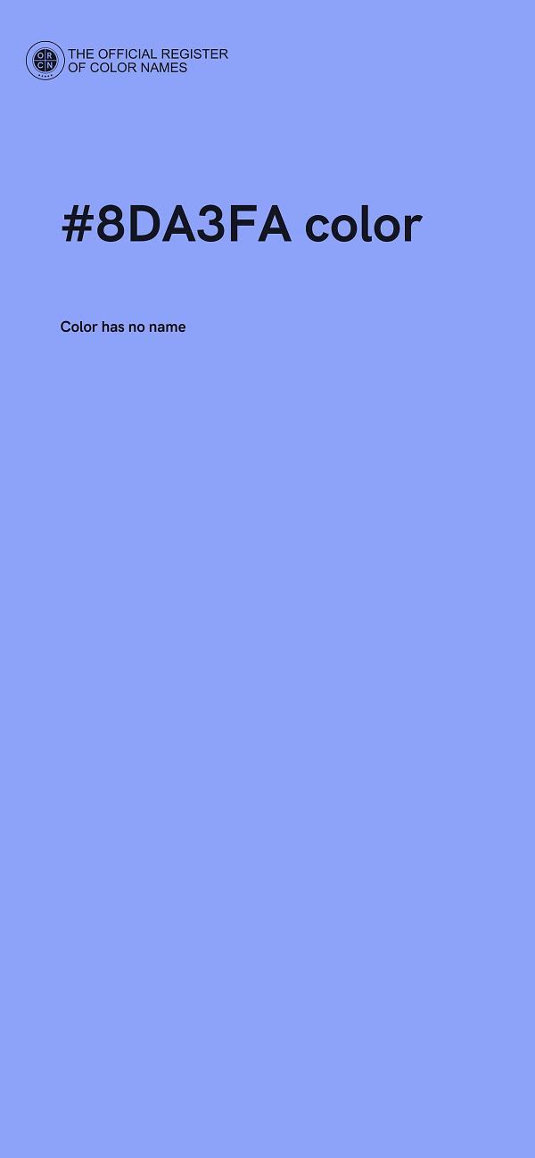 #8DA3FA color image