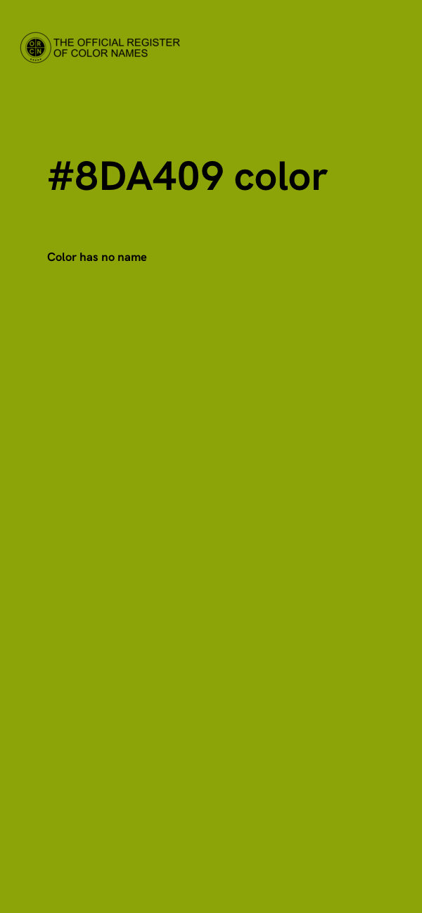 #8DA409 color image