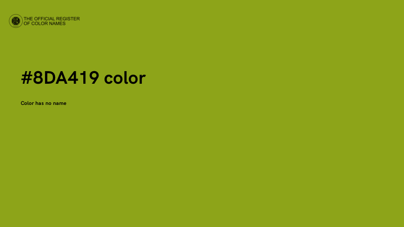 #8DA419 color image