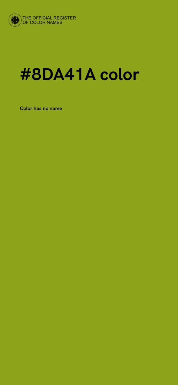 #8DA41A color image