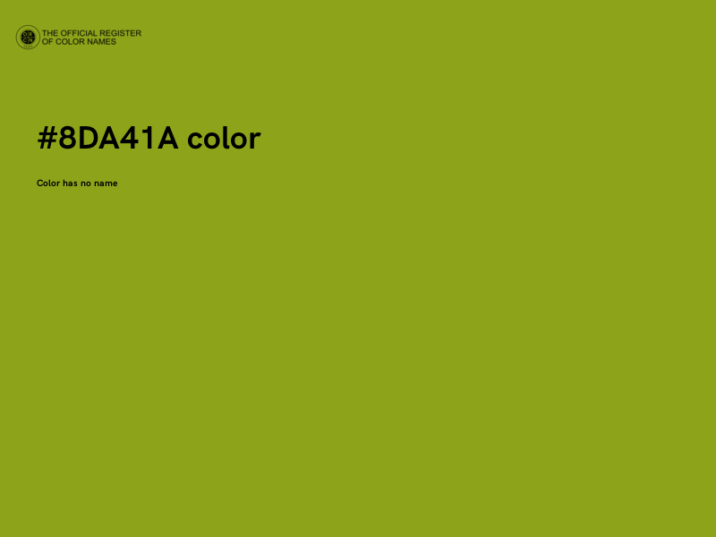 #8DA41A color image
