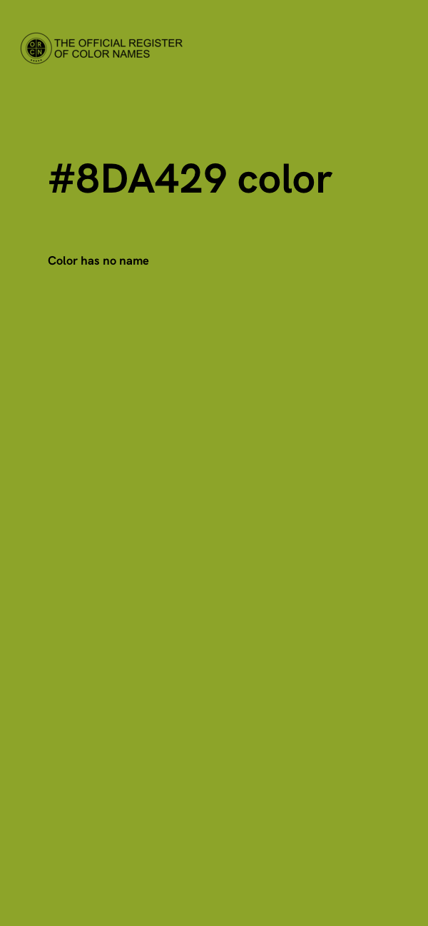#8DA429 color image