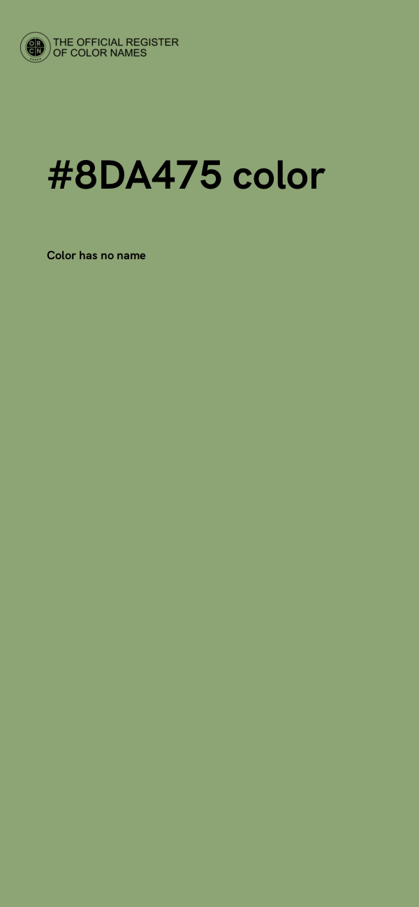 #8DA475 color image