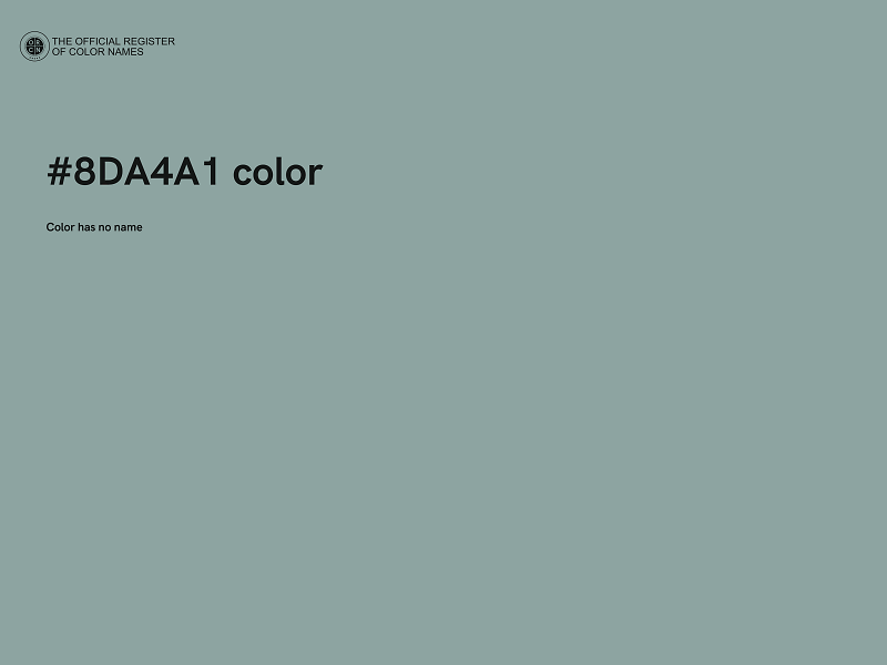 #8DA4A1 color image