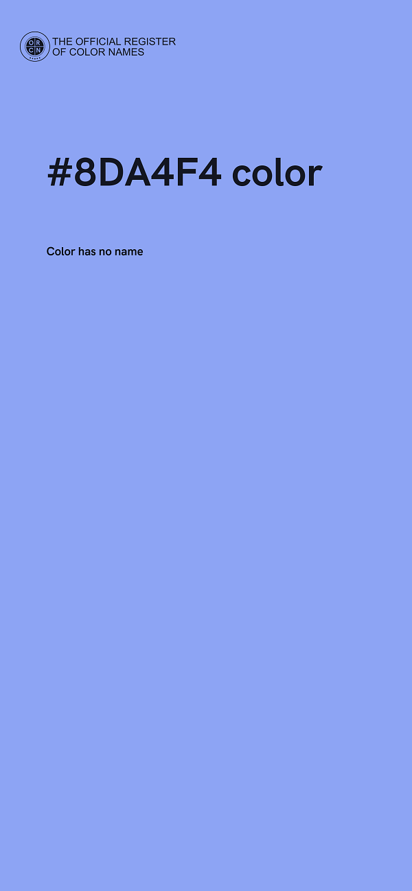 #8DA4F4 color image