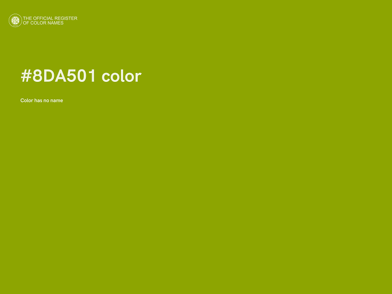 #8DA501 color image