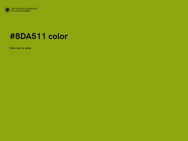 #8DA511 color image