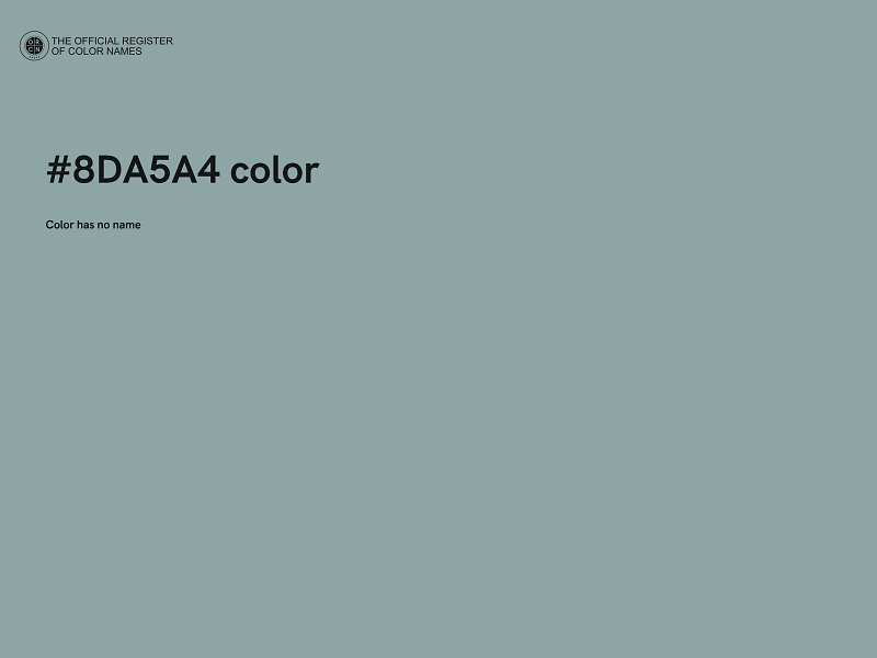 #8DA5A4 color image