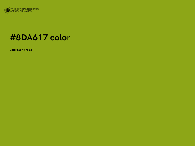 #8DA617 color image