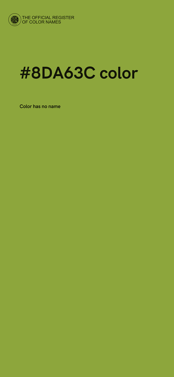 #8DA63C color image