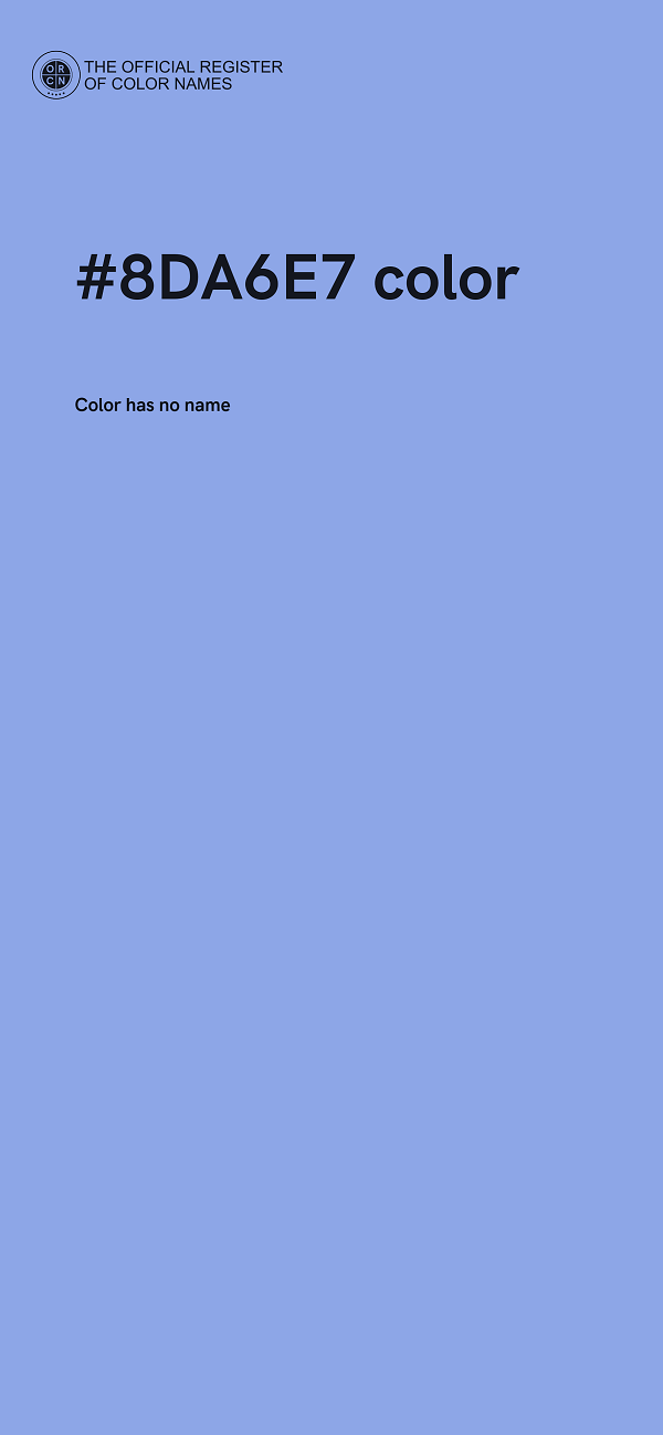 #8DA6E7 color image