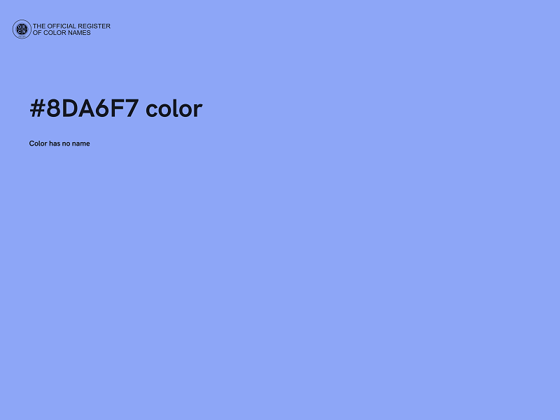 #8DA6F7 color image
