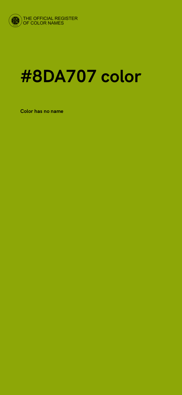 #8DA707 color image