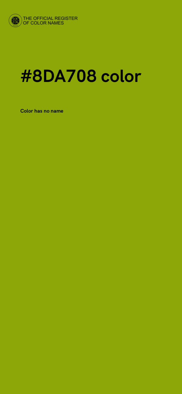 #8DA708 color image