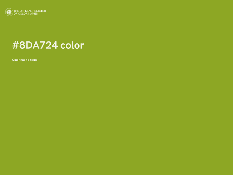 #8DA724 color image