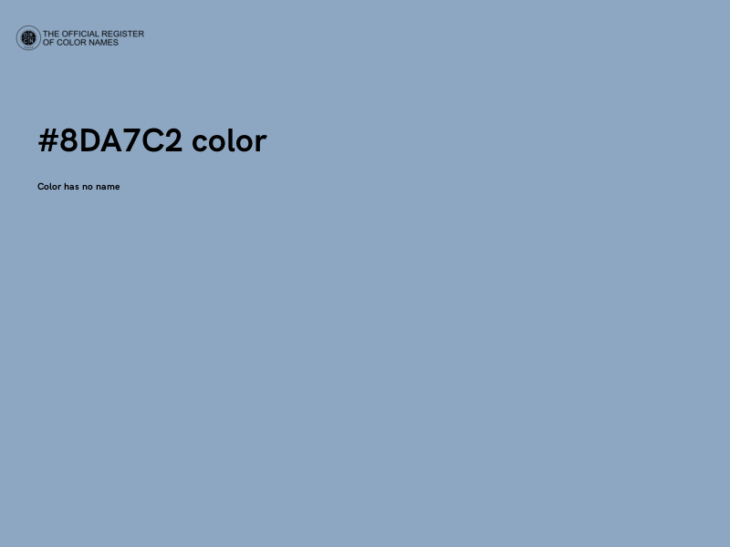 #8DA7C2 color image