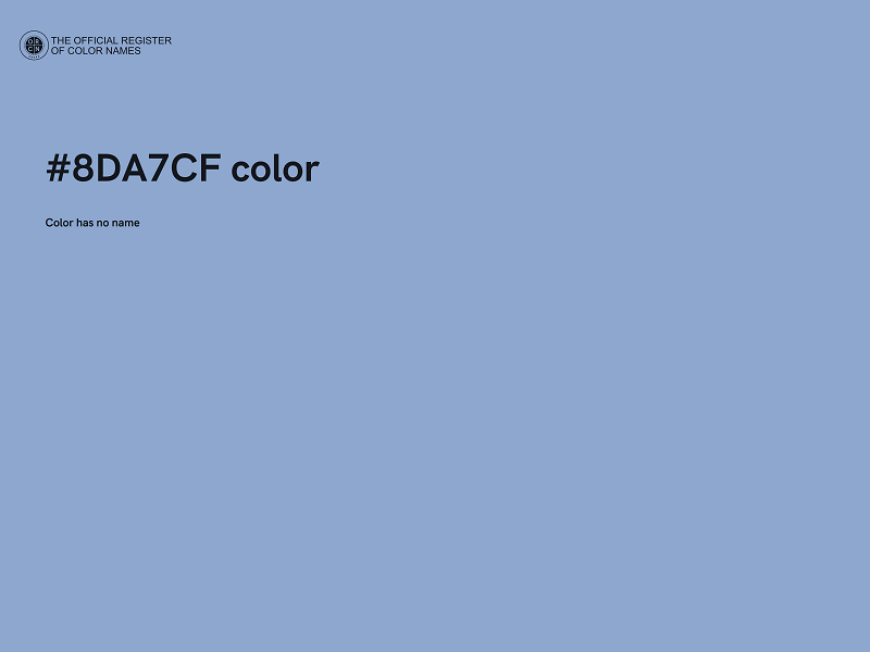 #8DA7CF color image