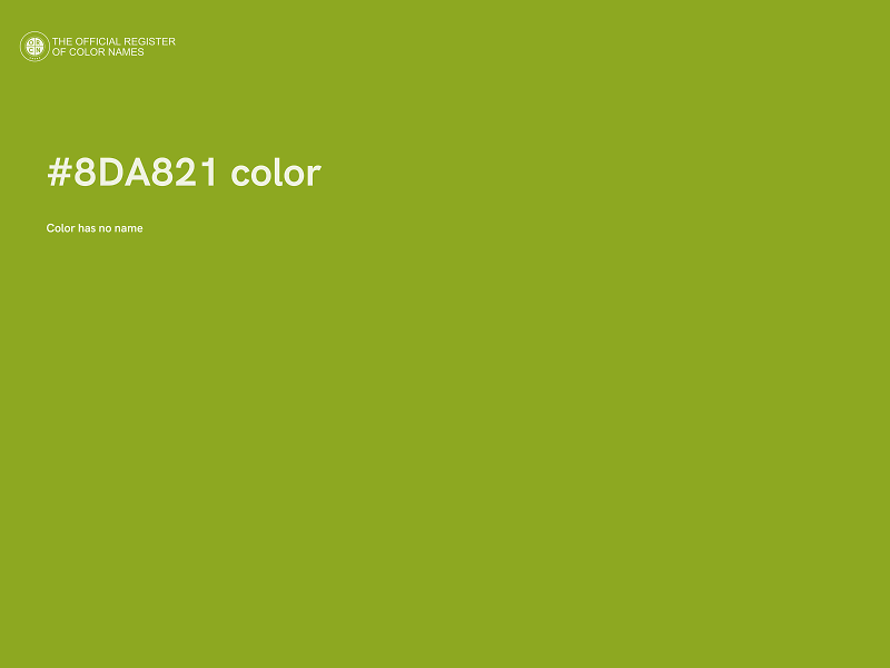 #8DA821 color image