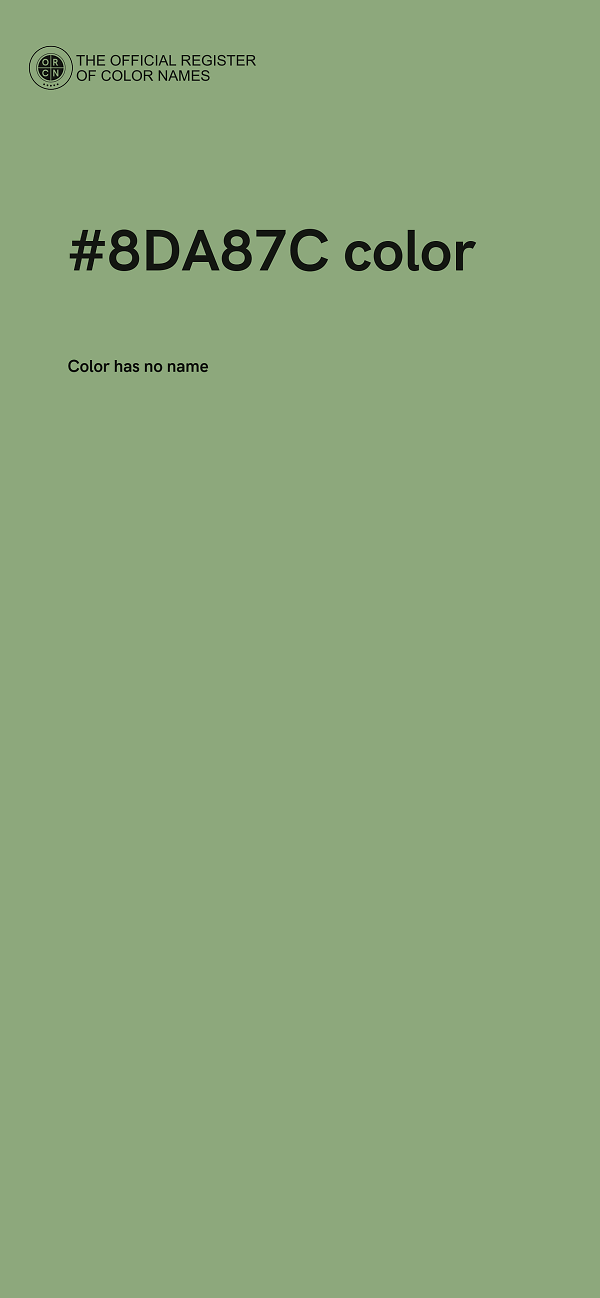 #8DA87C color image