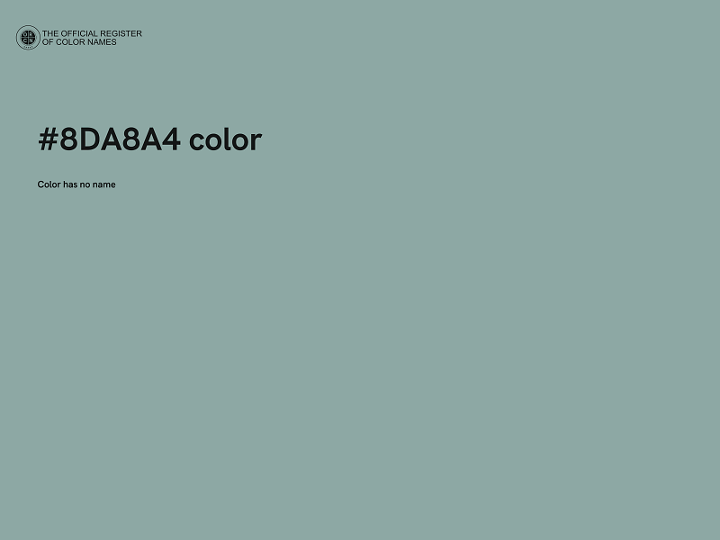 #8DA8A4 color image