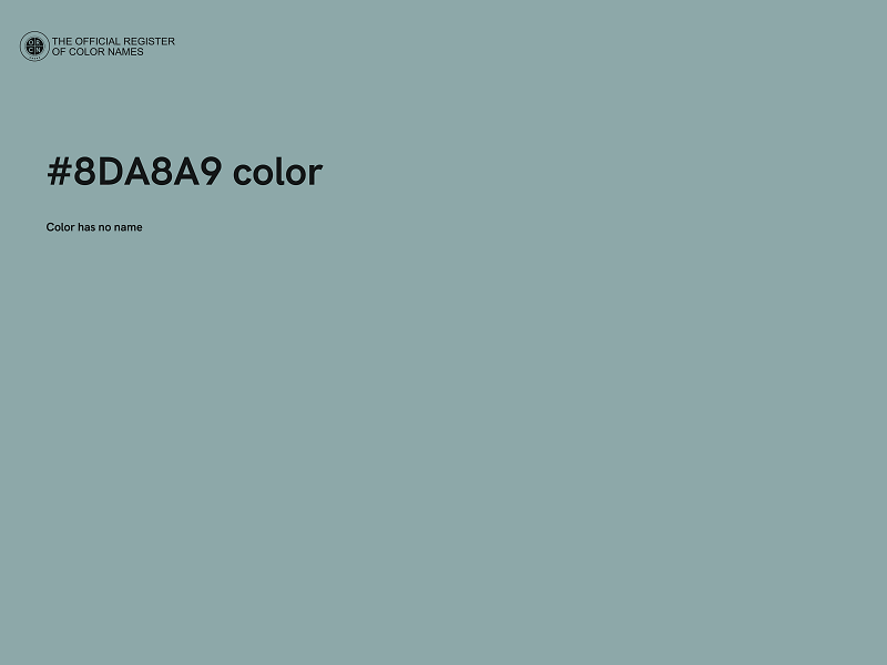 #8DA8A9 color image