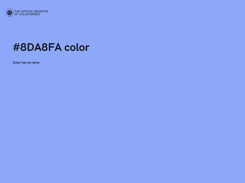 #8DA8FA color image