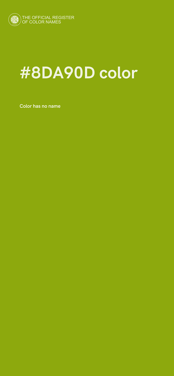 #8DA90D color image