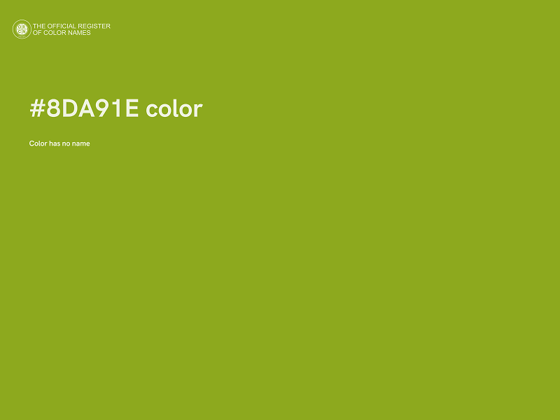 #8DA91E color image