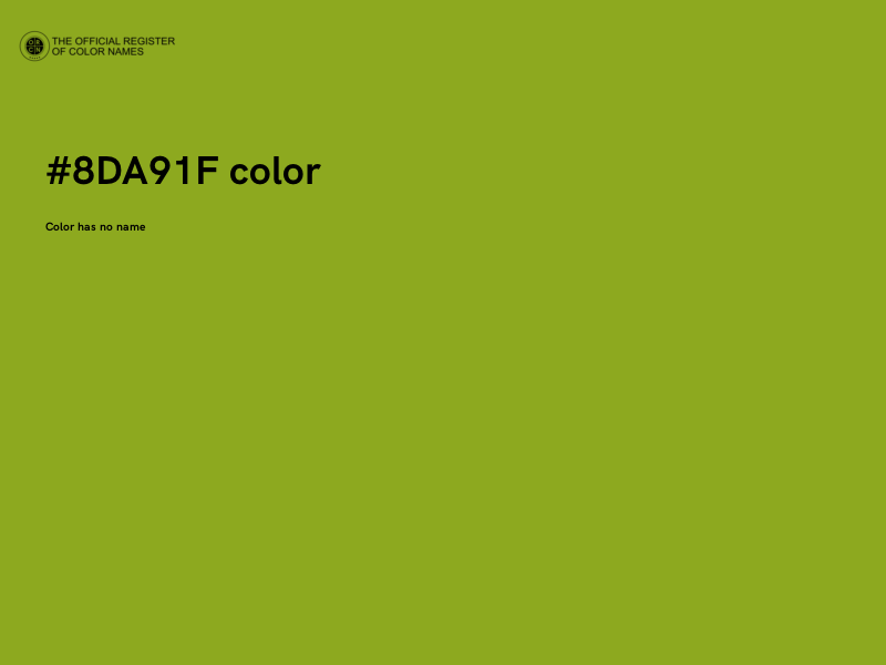 #8DA91F color image