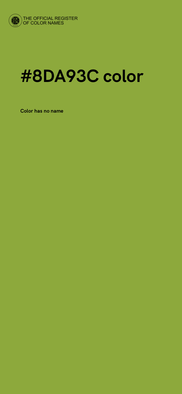 #8DA93C color image