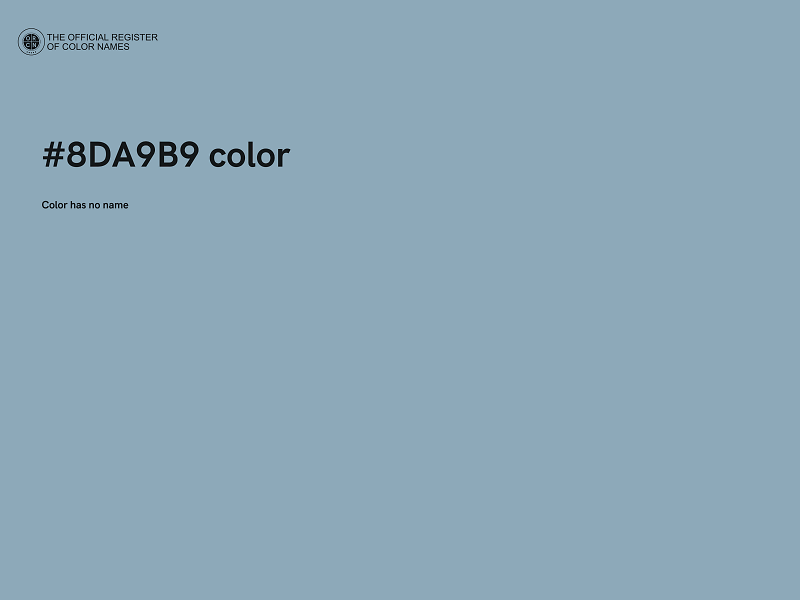 #8DA9B9 color image