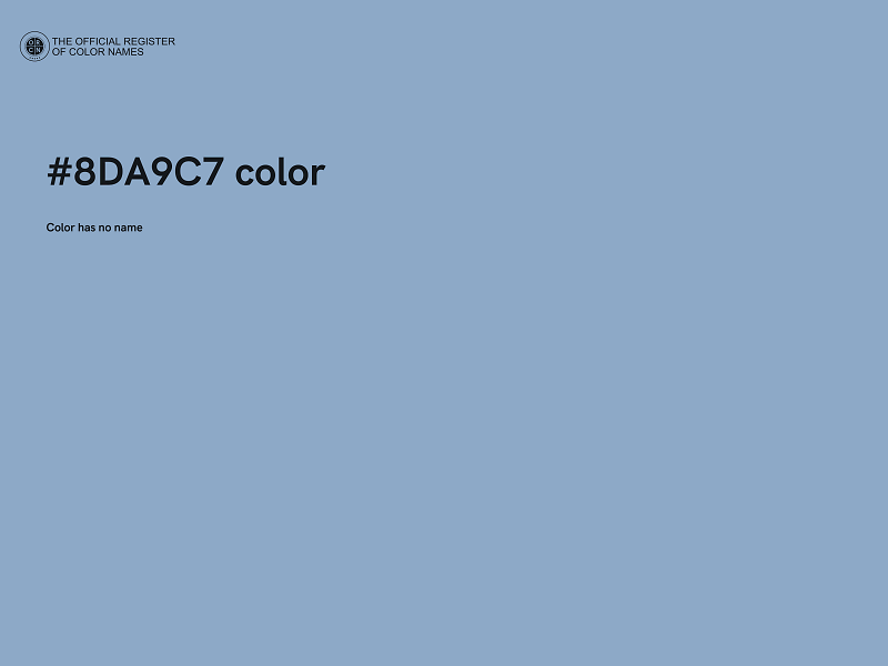 #8DA9C7 color image