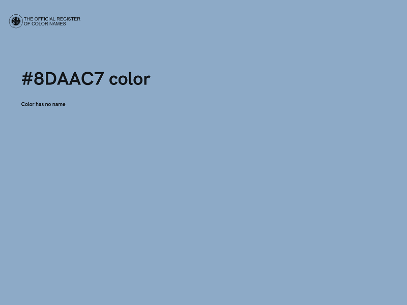 #8DAAC7 color image