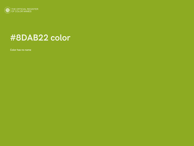 #8DAB22 color image