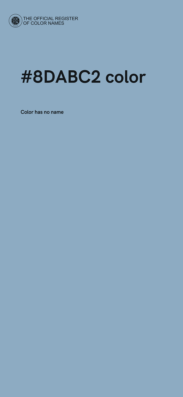 #8DABC2 color image