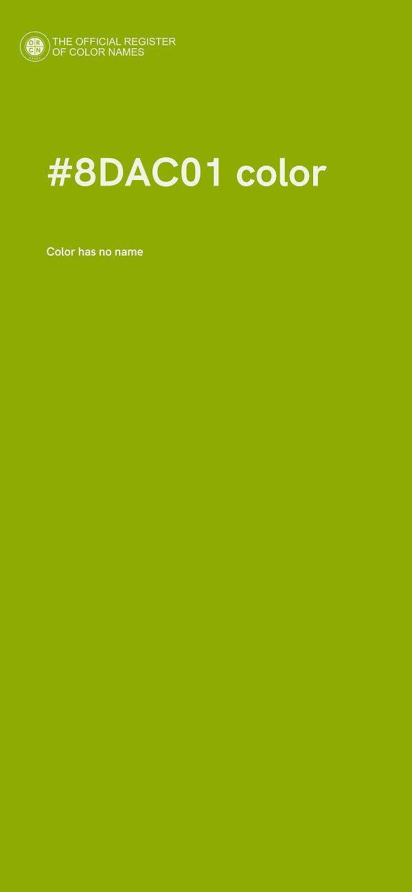#8DAC01 color image