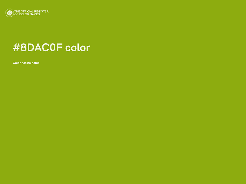 #8DAC0F color image