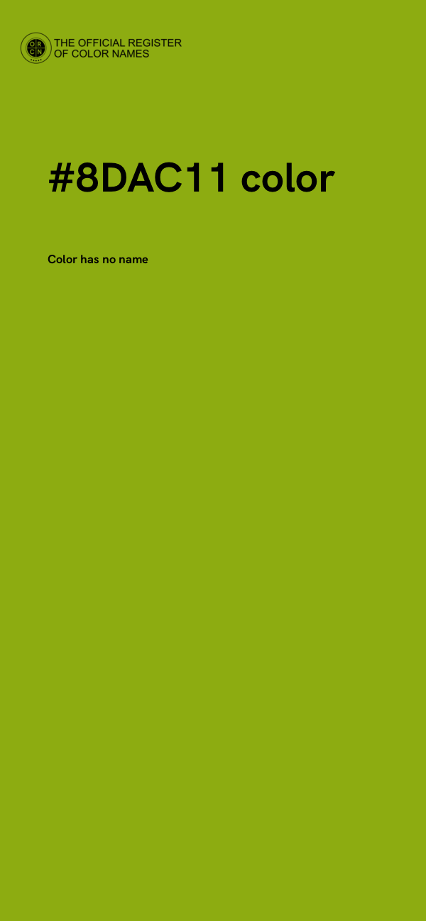 #8DAC11 color image