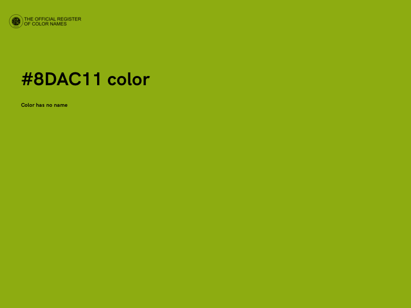 #8DAC11 color image