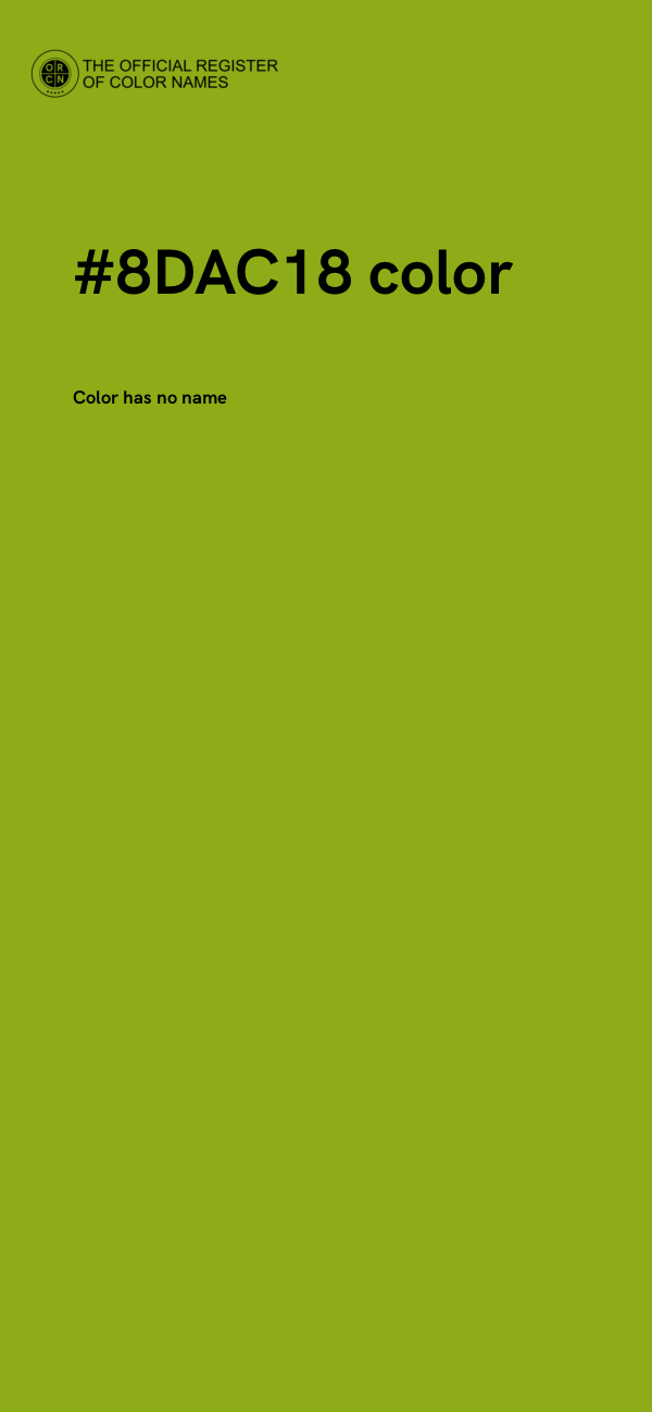#8DAC18 color image