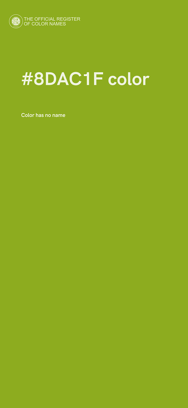 #8DAC1F color image