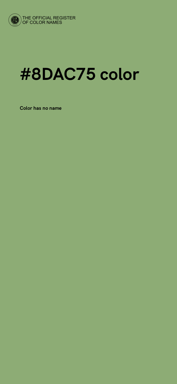#8DAC75 color image