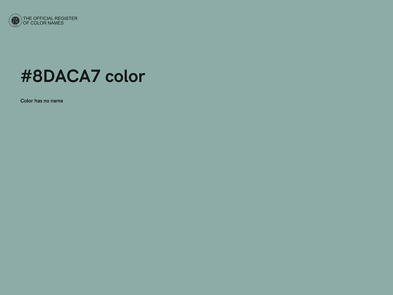 #8DACA7 color image