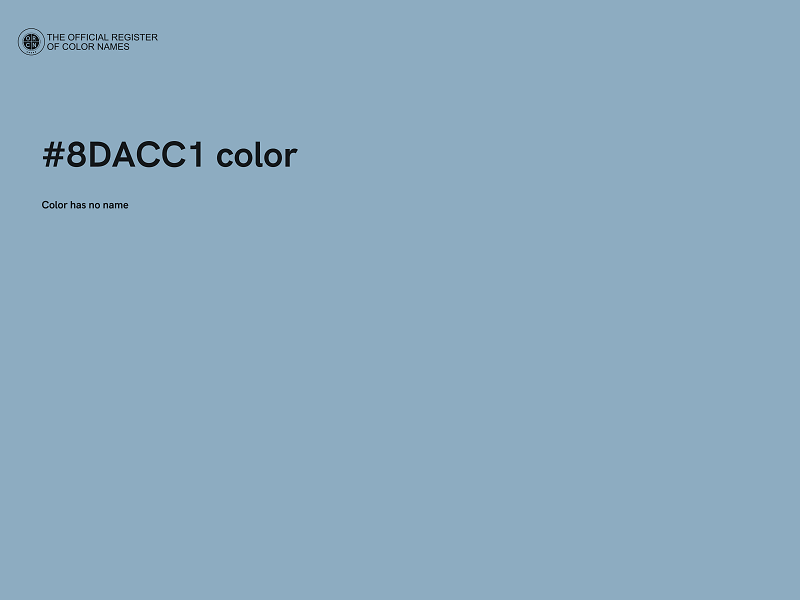 #8DACC1 color image