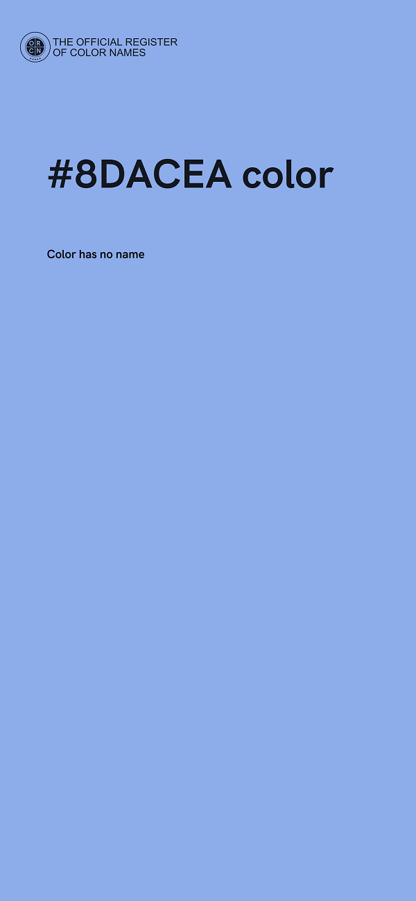 #8DACEA color image