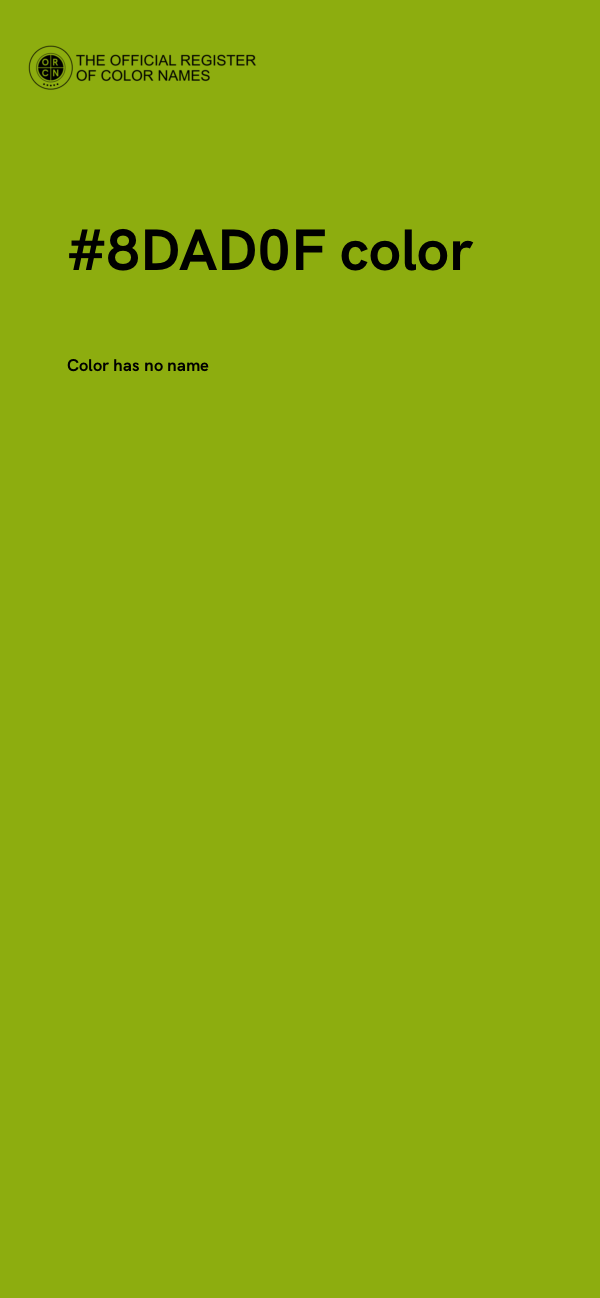 #8DAD0F color image