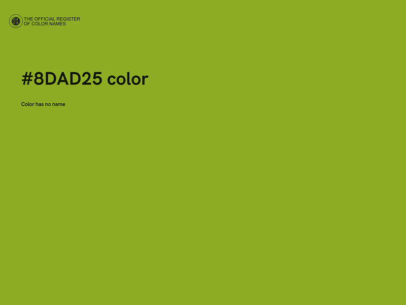 #8DAD25 color image