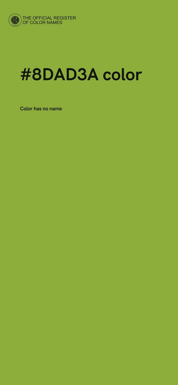 #8DAD3A color image