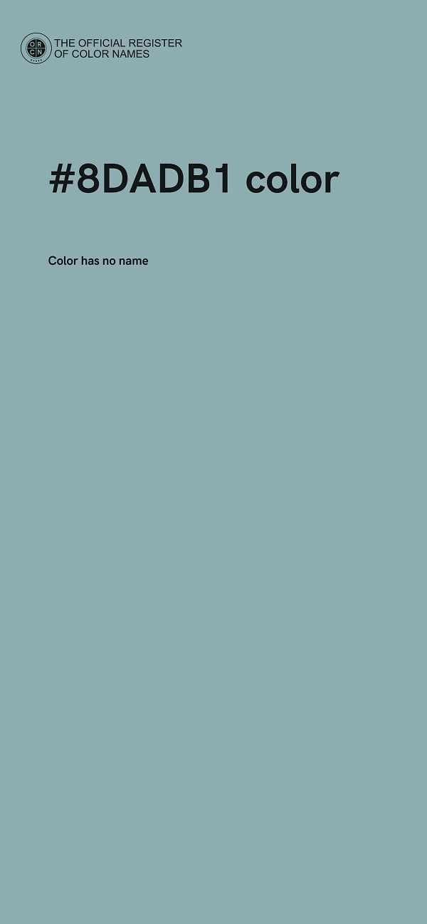 #8DADB1 color image